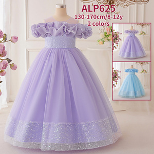Vestido de Verano para Niñas, de Satén y <span class=keywords><strong>Gasa</strong></span> con Malla Abullonada y Lentejuelas, Formal, Dulce, Hasta la Rodilla, para Fiestas Infantiles - Product Image 3
