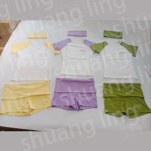 Frauen Yoga Set Tall Girl Friendly Custom Logo Stirnband Baumwoll hemd mit ausgestellten Hosen 2 Stück Frauen Lounge wear Sets - Product Image 6