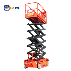 CFMG Good Quality 12m 14m Mobile Hydraulic Electric Scissor Man Lift Electric Aerial Work Platform