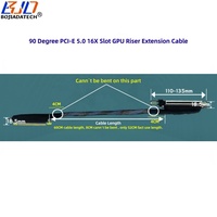 90 Degrés PCI-E 5.0 16X à X16 Carte Graphique Riser Câble GEN5 40CM 50CM 60CM 80CM pour A10 A40 H100 L40S RTX6000 Ada AI Serveur