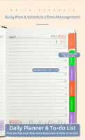 Agenda annuel OEM 2027, journal anglais, page quotidienne, plan d'auto-discipline, carnet pour cadeaux d'affaires, cadeaux personnels