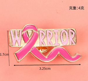 Atacado Pink Breast <span class=keywords><strong>Cancer</strong></span> Awareness Broche Encantos Proteção Ambiental Aids Ribbon Pin Badge Broche - Product Image 6
