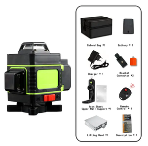 Nivel láser rotativo autonivelante verde <span class=keywords><strong>360</strong></span>, 4D, 16 líneas, línea cruzada Horizontal y Vertical, nivel láser giratorio - Product Image 4
