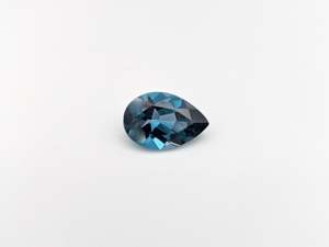 12X14mm Corte de pera Topacio azul Londres natural Precio de fábrica al por mayor Piedra preciosa suelta facetada de alta calidad por quilate CERTIFICADO IGI - Product Image 5