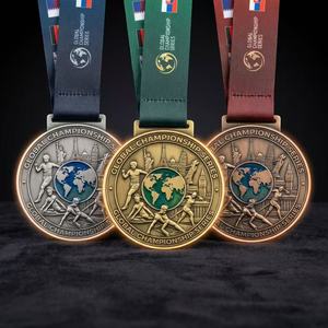 Medaglie Personalizzate in Oro e Argento per Maratona, Corsa 5K/10K, Ciclismo, Atletica, <span class=keywords><strong>Karate</strong></span> e Altri Sport - Product Image 1