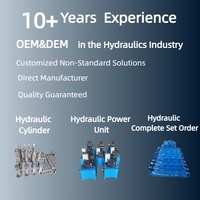 Vérins hydrauliques à piston pour stabilisateurs de véhicules industriels avec moteur, support de machinerie en acier robuste