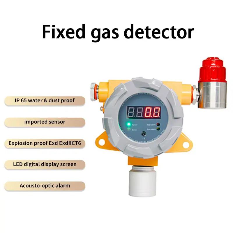 Detector de gas a prueba de explosiones, sensor de hidrógeno, panel de control de detección de fugas de gas, Analizador de hidrógeno, detector de gas fijo H2