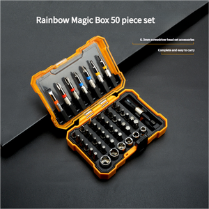 50 mảnh Bộ đầu tuốc nơ vít cầu vồng ổ cắm hộp ma thuật tuốc nơ vít đa chức năng Phụ Kiện Dụng cụ điện - Product Image 5