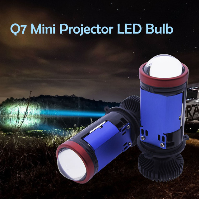 H4 LED Bulb Q7 Series 36W~42W 4000Lumens 6000K 12V IP68 Waterproof Aviation Aluminum 3570 CSP Chip Universal Headlight/Fog