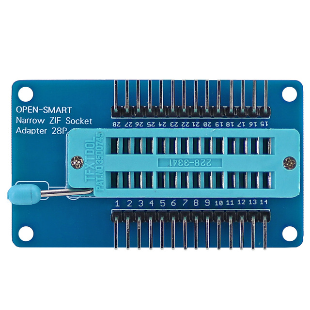 Narrow Body ZIF Socket Adapter 28P 2.54mm Pitch module for CHIP / Components / Module Quick Test Project
