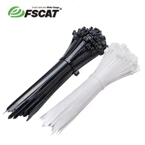 Bridas para cables FSCAT Nylon 66 2,5*60mm autoblocante negro nylon plástico bridas envoltura UV zip tie