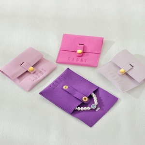 Custom Logo One Step <b>Button</b> Pouch White Bracelet Paper Jewelry Packaging Gift Boxes <b>Magnetic</b> Closure Foldable Jewelry Boxes - Product Image 5