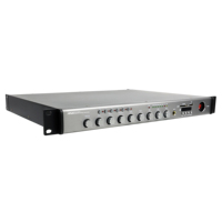 Amplificateur de classe D pour montage en rack, 80W, système PA 6 zones, circuit de protection complet, 70V 100V avec mise en veille automatique et réduction du bruit