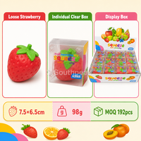 Jouet anti-stress souple et extensible en forme de fraise Southpeak Toy, jouet sensoriel ASMR, 7,5*6,5cm, 98g, MOQ192, vente en gros WS
