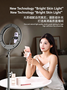 Feixiang F5 Support de Lumière d'Appoint <span class=keywords><strong>YouTube</strong></span>/TikTok - 10W, Largeur 55-92cm, Pliable, Portable, Température de Couleur Réglable 3000-6500K, Alimentation USB - Product Image 3