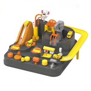 2 SKUs <span class=keywords><strong>Juego</strong></span> de Pista de Carreras de Coches Urbanos con Laberinto, Temática de Bomberos e Ingeniería, con 4 Coches Deslizantes, Juguete Educativo STEM para Niños, Regalo - Product Image 1
