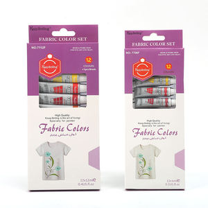 Keep Smiling - Juego de 12 Colores de Tinta para Teñir Telas, Pigmento en Tubo Impermeable para Camisetas DIY y Diseño Creativo - Product Image 4