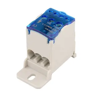 80A din rail Distribution Box terminal Block Electric Wire Connector Universal Power Junction Box
