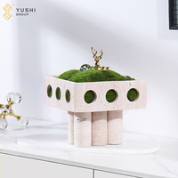 Vas Bunga Pot Tanaman Ukiran Tangan Digital Prancis Modern Alami dari Yushi Group untuk Penggunaan di Lantai Taman, Dekorasi Rumah yang Modis