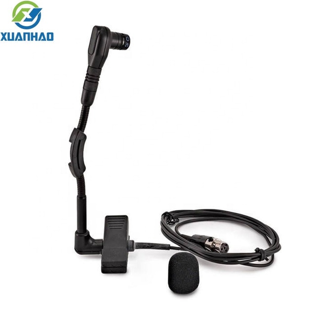 High Quality WB98HC Clip Wired Instrument Microphone Metal Body Cardioid Condenser Mic Beta 98hc for Saxophone Clarinet Flute