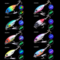 Nouveauté FJORD Micro-leurres 10g 15g 20g 40g Leurre métallique avec hameçons Slow Jigs pour rivière, lac et ruisseau