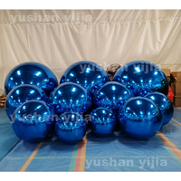 Publicité et décorations boule de miroir gonflable boule gonflable géante en PVC boule de miroir disco gonflable pour la fête