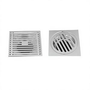 Drains de sol de salle de bain d'hôtel en acier inoxydable de haute qualité au design moderne, drains ronds pour balcon, finition chromée, prix d'usine - Product Image 1