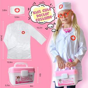 Set da 35 Pezzi per Gioco di Ruolo da Dottore, Costume da Medico per Bambine, Giocattoli Educativi - Product Image 3