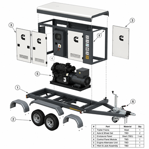 Groupe électrogène au gaz naturel Cummins 1000 kW refroidi par eau, silencieux, 50/60 Hz avec protection automatique, ATS CE EAC pour les centres de données - Product Image 6