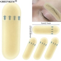Autocollant d'entraînement pour microblading des sourcils en silicone, personnalisable avec logo, pour débutants, étanche, pour la pratique de la forme des sourcils et la formation au tatouage