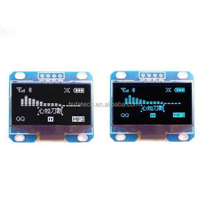 1. 3-Zoll-LCD-Bildschirm, Blau und Weiß, I2C- und IIC-Kommunikation, 12864 OLED-Anzeigemodul, 4 Pins - Product Image 3