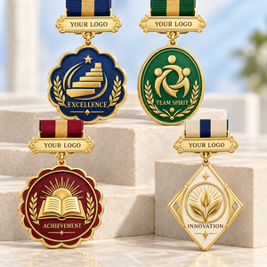 Médailles personnalisées pour l'école et les enfants, récompenses pour l'excellence académique, le spirit d'équipe, la innovation, fabricant de médailles OEM ODM - Product Image 1