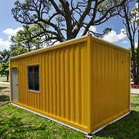 Maison en conteneur préfabriquée de conception simple de 20 à 40 pieds Dortoir du personnel à plat Maison préfabriquée pour l'assemblage