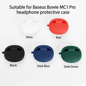 Funda de silicona para auriculares para <span class=keywords><strong>Baseus</strong></span> Bowie MC1 Pro, carcasa para auriculares inalámbricos, funda para auriculares para <span class=keywords><strong>airpods</strong></span> (solo funda protectora) - Product Image 2