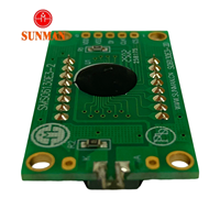Sunman SMS06130E3-2 Kode Segmen 6 Digit 3 Karakter Lampu Latar Kuning-Hijau Tiga-Kawat HTN Transflektif LCD Positif