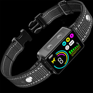 <span class=keywords><strong>Collar</strong></span> Antiladridos Recargable con Pantalla LED para Perros Pequeños, Resistente al Agua IPX7, Más de 20 Horas de Duración de la Batería, Control de Ladridos con Sonido - Product Image 1