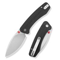 Couteau pliant de poche TRIVISA Koala-BG EDC pour hommes, lame N690, manche G10 avec clip, outil de survie, camping, pêche, chasse