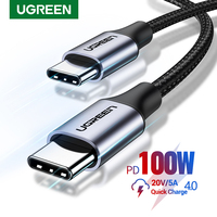 Câble USB C vers Type C Ugreen pour Samsung S20 Pd 100w 60w pour Macbook Ipad Pro Quick Charge 4.0 Usb-c Fast Harge Cord