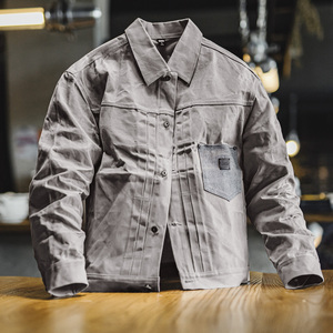 <span class=keywords><strong>Veste</strong></span> <span class=keywords><strong>pour</strong></span> homme Maden Men, <span class=keywords><strong>veste</strong></span> en coton ciré, style rétro, robuste, coupe utilitaire, finition <span class=keywords><strong>huilée</strong></span>, <span class=keywords><strong>veste</strong></span> de moto, automne RTS - Product Image 1