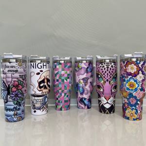 แก้วทัมเบลอร์40oz ดีไซน์<span class=keywords><strong>ใหม่</strong></span>พิมพ์ลาย3D พร้อมหูจับขวดน้ำกันรั่วทำจากสเตนเลสสตีลเก็บความร้อนและความเย็น - Product Image 6