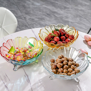 Ciotola/Piatto <span class=keywords><strong>in</strong></span> <span class=keywords><strong>Vetro</strong></span> <span class=keywords><strong>Trasparente</strong></span> Monouso Lucido <span class=keywords><strong>in</strong></span> Cristallo Europeo per Frutta - Product Image 2