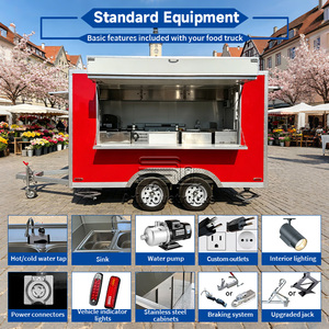 Mini Trailers de Comida Totalmente Equipados: Food Truck de Hot Dog, Pizza e Hambúrguer em Aço Inoxidável com Instalação Elétrica - Product Image 3