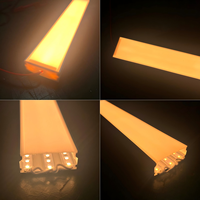 Barre lumineuse LED linéaire sur mesure, longueur et puissance personnalisables, 50x20mm, aluminium 6063, haute puissance, IP67, pour bureaux, entrepôts, hôtels, projets