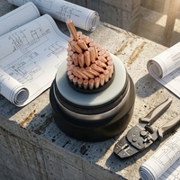 Câble d'alimentation ultra-haute tension 110 KV YJLW 03 à conducteurs en cuivre et gaine en aluminium ondulé, conformité norme nationale, sections transversales