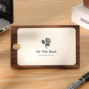 Porta Tarjetas <span class=keywords><strong>de</strong></span> Visita <span class=keywords><strong>de</strong></span> <span class=keywords><strong>Madera</strong></span> Maciza con Logotipo Personalizado, Clip para Notas, Clip para Menús Pequeño, Expositor <span class=keywords><strong>de</strong></span> Tarjetas <span class=keywords><strong>de</strong></span> Presentación, Clip para Etiquetas - Product Image 5