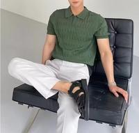 Herren Sommer einfache Strick pullover einfarbig Design