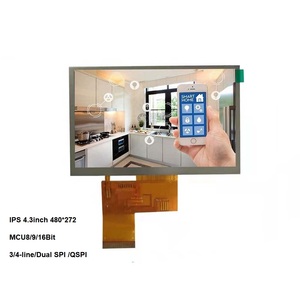 TDO 4.3&quot; TFT <strong>LCD</strong> <strong>Module</strong> IPS 480*272 Display with Resistive Touch Panel - a Replacement to TN83 Screens - Product Image 3