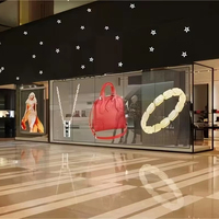 Panneau LED holographique haute transparence pour intérieur, mur vidéo invisible, luminosité maximale de 5000 cd, notifications d'alarme CMS/RDM multi-niveaux