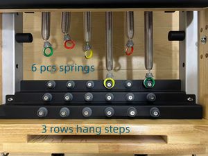 Высококачественный прочный дубовый Пилатес, реформатор для домашнего использования, студийный полный аксессуар, 6 пружин, бесшумный портативный регулируемый корпус - Product Image 4