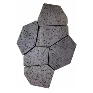 Hot Sale Black Basalt Stone Loose Random Paving Suppliers Crazy Pattern Tiles